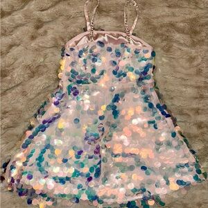 Lola + The Boys Iridescent Sequin Dress